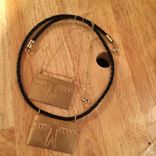 Gold Electroplated Pendant With Logo 2 small