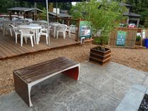 Patio Garden Planters And Bench 3 small