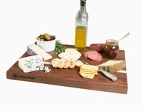 Walnut Cutting Board With Offset Maple Stripe, Edge Grain 1 small