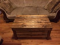 Rustic, Reclaimed, Pallet Coffee Table/Entryway Bench 2 small