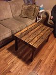 Rustic, Reclaimed, Pallet Coffee Table/Entryway Bench 3 small