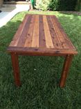 Indoor Or Outdoor Solid Cedar Dining Table 4 small