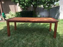Indoor Or Outdoor Solid Cedar Dining Table 5 small