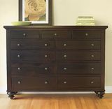 Solid Maple Shaker Queen Bed W/Bureau & Night Stands 2 small
