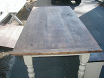 Farm Table W/Turned English Cottage Legs 72 2 small