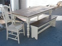 Farm Table W/Turned English Cottage Legs 72 4 small
