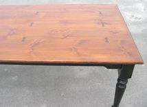Harvest Table W/Faux Draws On Both Ends 84 1 small