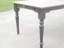 Harvest Table W/Faux Draws On Both Ends 84 4 small