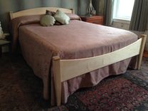 Moon Bed Shaker Inspired Queen Size In Solid Maple 1 small