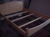 Moon Bed Shaker Inspired Queen Size In Solid Maple 2 small