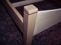 Moon Bed Shaker Inspired Queen Size In Solid Maple 4 small