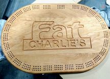 Custom Hardwood Cribbage Board 3 small