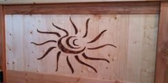 Inspired Design Custom Wood Queen Craftsman Headboard Fir & Pine 2 small