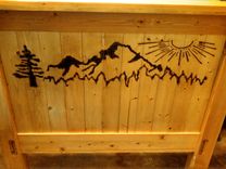 Inspired Design Custom Wood Queen Craftsman Headboard Fir & Pine 1 small