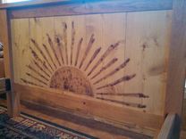 Inspired Design Custom Wood Queen Craftsman Headboard Fir & Pine 5 small