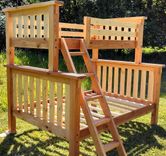 Back To The Mountain Twin Over Full Size Craftsman Bunk Bed - Douglas Fir 5 small
