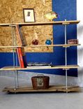 Vintage Pallet 4 Shelf Unit Industrial Style With Adjustable Legs 4 small