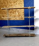 Vintage Pallet 4 Shelf Unit Industrial Style With Adjustable Legs 5 small