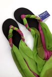 Sensationwear Custom Scarf Ankle Tie Flip Flops For Women 1 small
