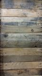 Coffee Table With Vintage Pallet Boards, Beveled Glass Top And Three Post Hairpin Legs 4 small