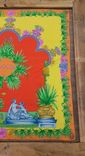 Versace Silk Scarf Art Framed In Vintage Pallet Wood 3 small