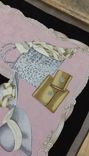 Versace Silk Scarf Art Framed In Vintage Pallet Wood 5 small