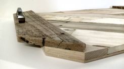 Serving Tray Of Vintage Pallet Wood Planks With Your Custom Details 2 small