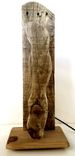 Hand Made Wood Pallet Plank Art Sculpture Table Lamp With Edison Bulb 5 small