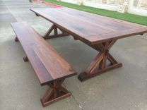 Walnut Trestle Table 2 small