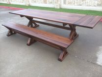 Walnut Trestle Table 3 small
