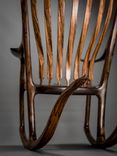 Walnut & Zebrawood Handshake Rocking Chair 2 small