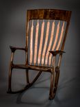 Walnut & Quilted Maple Handshake Rocking Chair 4 small