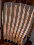Walnut & Quilted Maple Handshake Rocking Chair 5 small