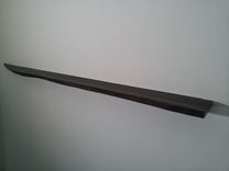 Live Edge Floating Shelf In Ebonized Oak 54" 2 small