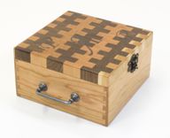 Dovetailed Cherry And Walnut 100 Round Ammo Box 1 small