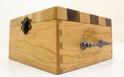 Dovetailed Cherry And Walnut 100 Round Ammo Box 3 small