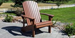 White Oak Painted Adirondack Chair 2 small