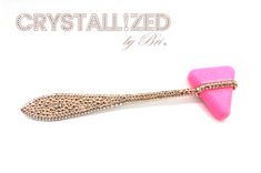 Crystallized Reflex Hammer Nursing Bling Any Color Genuine European Crystals Bedazzled 3 small