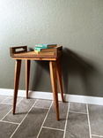 Reclaimed Side Table - Dark Walnut 4 small