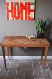 Reclaimed Chevron Table - Dark Walnut - Custom Dimensions, Made To Order 4 small
