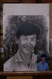 Portrait Graphite Hand Drawn Custom Father Son Husband 1 small