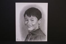 Portrait Graphite Hand Drawn Custom Teen Boy, Son 3 small