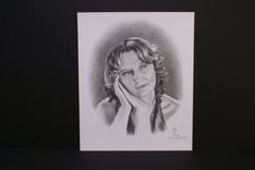 Portrait Graphite Hand Drawn Custom Woman, Sister, Mother 3 small
