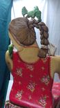 Wood Lady Chair, Hand Carved & Hand Painted, Large Functional - Studioluda 4 small