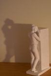 Sculpture, Memory, Standing Girl Resting Head On Cube 1 small