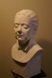 Sculpture Of Thinking Woman Portrait Bust, Life Size, White Plaster 1 small