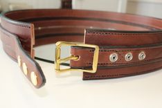 Leather Strap Round Wall Mirror 5 small