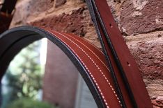 Leather Strap Round Wall Mirror 6 small