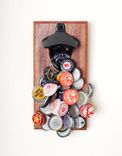 Engraved Mahogany Magnetic Bottle Opener 5 small