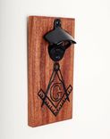 Engraved Mahogany Magnetic Bottle Opener 2 small